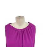 Kate Spade  Katia Crepe Dress Sleeveless Neon Bow Tie Magenta‎ Purple Size Small Photo 4