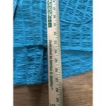 Habitat Clothes to Live In Women Crinkle Top Size Medium Buttons Stretch Artsy Photo 3