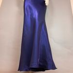 Vintage 90s Zum Zum Prom Dress Formal Gown Empire Waist Lattice Rhinestone Y2K Blue Size undefined Photo 5