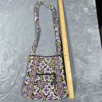 Vera Bradley Plum Petals Quilted Hipster Crossbody Bag Adjustable Strap Clean Photo 2