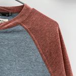 prAna  Cozy Up Henley Vintage Blue Heather Raglan Half Sleeve Dress‎ Sz M Pockets Photo 10