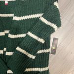 No Boundaries  Forest Green and White Striped Cardigan‎ Photo 4
