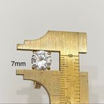 Solitaire Gold plated 7mm  Eternity Ring Size 7 Photo 4