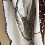 Nine West Brown and White Polka Dot Fit & Flare Dress, Belted Dress, Size 12 Photo 13