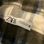 ZARA Plaid cropped Flannel Top Jacket - Medium Photo 1