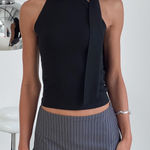 Princess Polly Can’t Sleep Skort Charcoal Stripe Photo 0