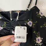 Free People NEW!  In A Bubble Mini Dress black floral size medium $128 Photo 3