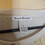 Susan Bristol  Size Small Cotton Rayon Button Pastel Vintage Top Cardigan Knit Photo 2