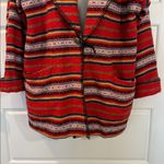 Vintage Rickie blanket Aztec jacket medium Red Photo 2
