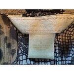 Vintage Cheetah Sheer Long Sleeve Frilly Blouse Size Small Brown Photo 3