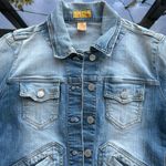 Nine West Vintage Denim Jean Jacket in Blue Dark/Light Wash - Small Photo 4