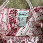 Large pink and red silk tank top Photo 1