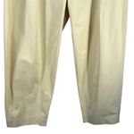 Love, Bonito & REA Cropped Cotton Pleated Pants Butter Yellow Wide Leg US 6 Photo 7