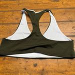 Leggings Park Sports Bra Olive Green Racerback Perforated Back Women's Size L Photo 2