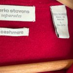 Valerie Stevens Valerie Steven’s red cashmere sweater cardigan Photo 4