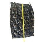 Worthington Pencil Skirt - Size 8 - Black and Gold Brocade - Back Zip Photo 6