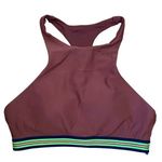 Aerie Brown High Neck Racerback Bikini Top Size Medium Photo 0