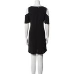 Versace NWT. $1280  COLLECTION COLD SHOULDER Shift Dress Black Size: M | US8 IT44 Photo 2