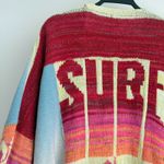 Free People Surf Sweater XS/S Kimono Boho Cotton Knit Cardigan Coastal Colorful Photo 7