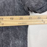 Chatoyant Womens Mineral Wash Mini Dress Sz M Black Gray Stretchy Grunge Drapey Photo 7