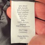 J.Crew  wool + faux leather jacket Photo 5