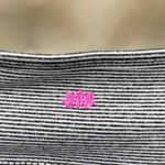 Pink Lotus PL Movement by Sports Bra Women XS Black White Stripe Nylon Crossback Photo 5