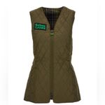 Barbour NWT x Ganni Collab Betty Reversible Vest Green size US10 UK14 Photo 4