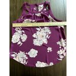 Roz & Ali Women’s Candies Floral Raspberry Size L Sleeveless Blouse Photo 2