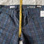 Gap  WOMEN’S 1969 ALWAYS SKINNY JEANS IN BLUE PLAID SIZE 28/6R Photo 5