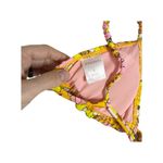 Xhilaration Yellow Bikini Top Juniors' S Bikini Top Coral Halter Neck Smocked Photo 3