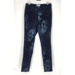 Free People  Dark Acid Wash Skinny Jeans Blue W31 Photo 10