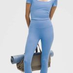 Lululemon Lulumemon High waisted leggings pool party blue Photo 2