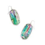 Kendra Scott NWT! Danielle Silver Statement Earrings in Lilac Abalone Photo 1