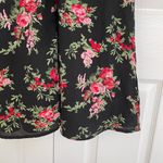 Urban Outfitters Staring at Stars Black Floral Button Front Shirt Dress Photo 3