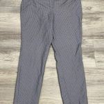 Kenar Black, Blue & White Print Ankle Pants Size 10 Photo 0