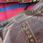 Coach Vintage  Chelsea Laced brown Duffle Pebble Leather shoulder bag crossbody Photo 2