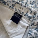 Madewell Skinny Ankle Jeans Floral White And Blue Size 27 Photo 4