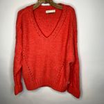 Anthropologie Pilcro Coral Heavy Oversized Sweater Sz Medium Photo 4