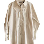 Aura  by Wrangle white Western Pearl snap button down shirt Size XL Photo 0
