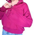 Adidas Pink magenta logo print half zip sweatshirt sweater long sleeve top Photo 5