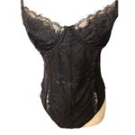 Iris lingerie black lace teddy with underwire bra cups Photo 1