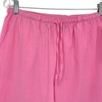 Jane Ashley Pink Cotton Drawstring Capri Pedal Pusher Pants Photo 2