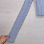 Urban Outfitters  Women's Size Small Blue Long Sleeve Fuzzy Knit Crop Cardigan Photo 4