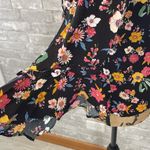 Everly  Black Floral Bell Sleeve Top Photo 2