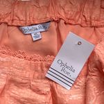 Ophelia Roe NWT ~ Peach Orange Smocked Babydoll Boho Halter Top ~ Women's XL Photo 6