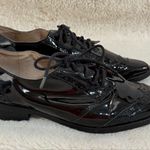 Louise et Cie  Shiny Black Lace-Up Flats Photo 0