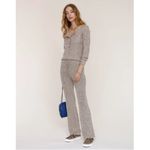 Heartloom 💕💕 Lilah Henley Sweater + Nikita Wide Leg Pant Taupe Ribbed  L NWT Photo 7