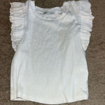 ZARA White Ruffle  Top Photo 0