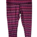 Lululemon  purple & pink striped yoga pants Photo 0