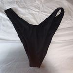 American Eagle High Cut Bikini Bottoms Black Size M Photo 0